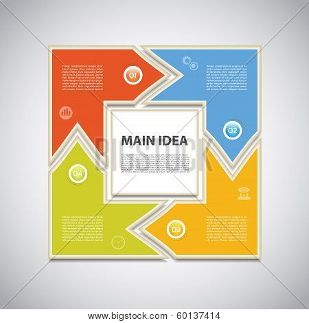 Vector Progress Background / Product Choice or Version
