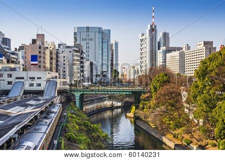 Tokyo, Japan at Ochanomizu. The district is home to several universities.