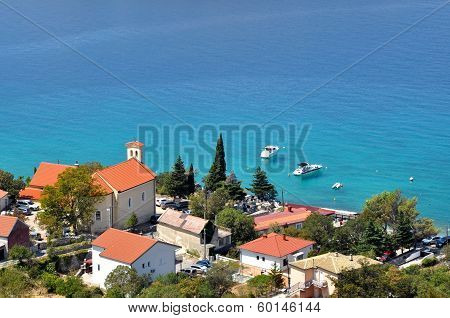Beautiful Seaside In A Sunny Day. Lukovo Beach, Croatia