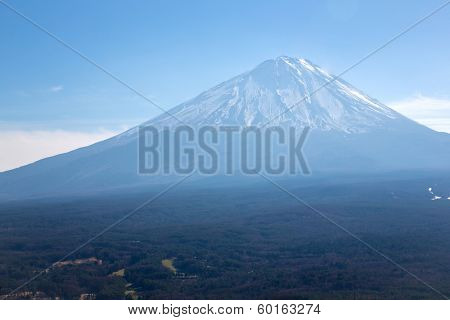 Fuji fujisan from yamanaka lake at Yamanashi Japan