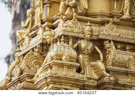 Sri Subramaniar Temple Exterior Closeup