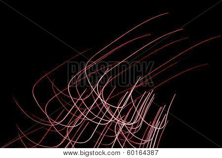 pink and red lights making abstract lines
