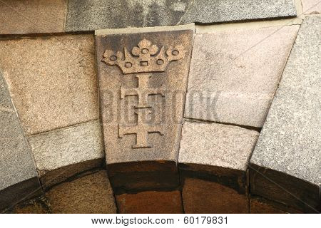 Coat Of Arms Emblem Danzig Gdansk In Poland