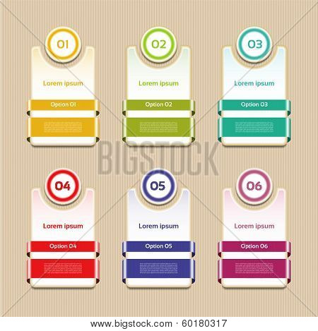 Vector Progress Background / Product Choice or Version. eps 10