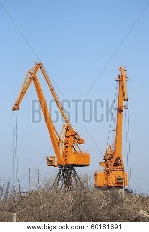 Industrial port cranes