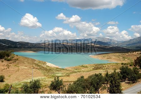 Lake Vinuela, Spain.