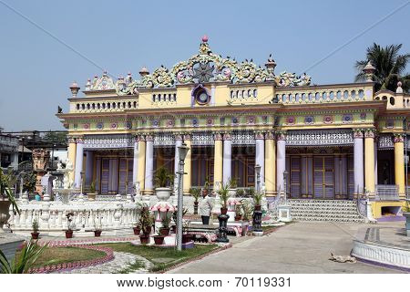 KOLKATA,INDIA - FEBRUARY 12: Jain Temple (also called Parshwanath Temple) is a Jain temple at Badridas Temple Street is a major tourist attraction in Kolkata, West Bengal, India on February 12,2014. 