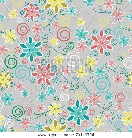 Ornate floral seamless texture