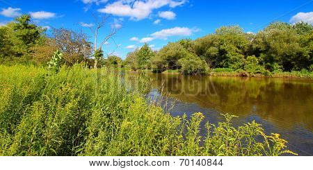 Kishwaukee River In Northern Illinois