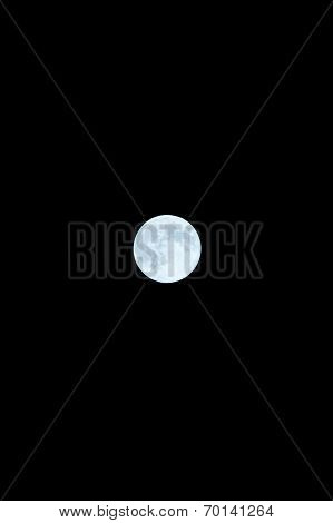 Supermoon Over Turkey In Centre Of Frame