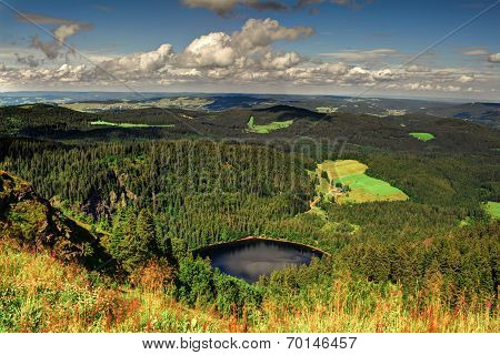 Panorama Landscape View Over Black Forest Germany