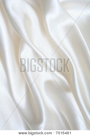 Soepele elegante witte zijde als achtergrond