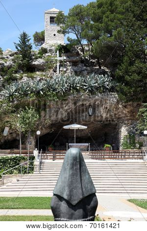 VEPRIC, CROATIA - JUNE 07: Shrine of Our Lady of Lourdes in Vepric, Croatia, on June 07, 2012.