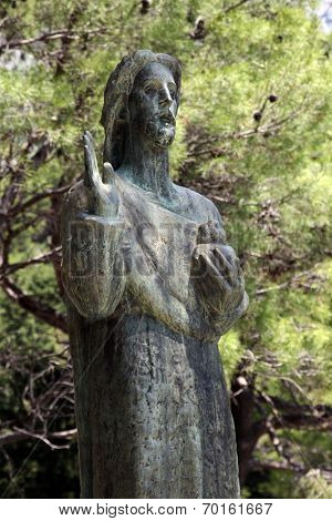 VEPRIC, CROATIA - JUNE 07: Jesus, Shrine of Our Lady of Lourdes in Vepric, Croatia, on June 07, 2012.