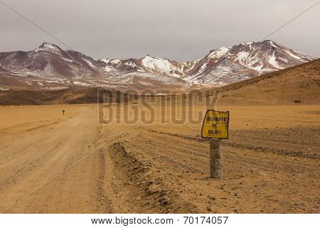 Siloli Desert In South Bolivia