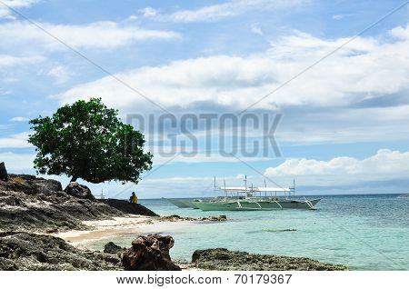 beautiful landscape of peaceful remote island