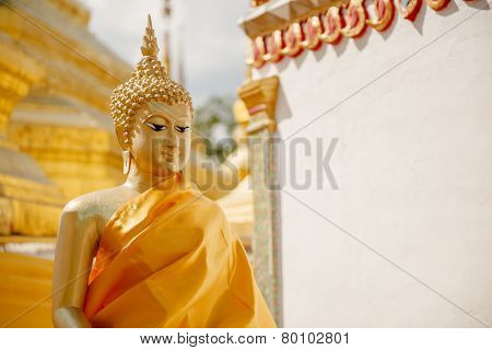 buddha statue in the temple of Thailand