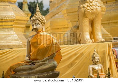 buddha statue in the temple of Thailand