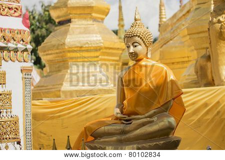 buddha statue in the temple of Thailand