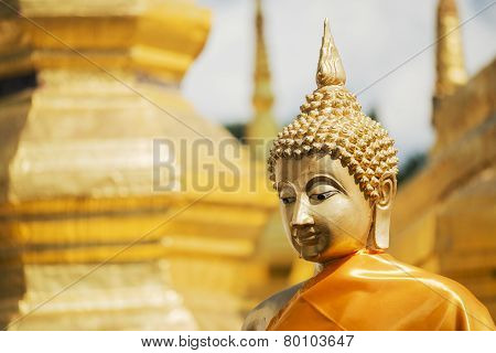 buddha statue in the temple of Thailand