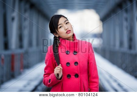 Young Woman Winter Portrait