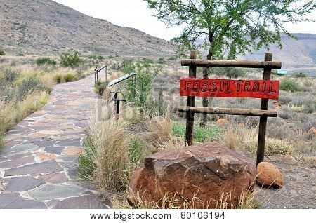 Start Of The Fossil Trail In The Karoo National Park