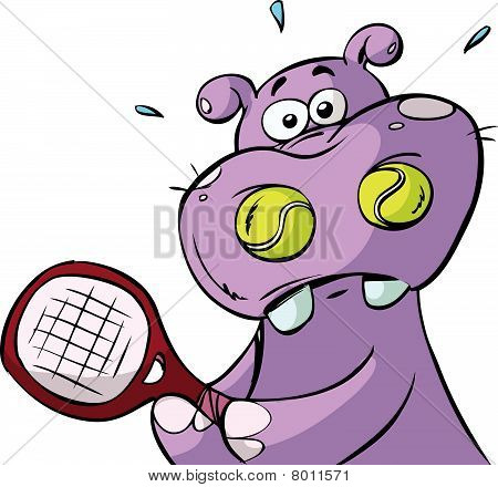 tennis hippo