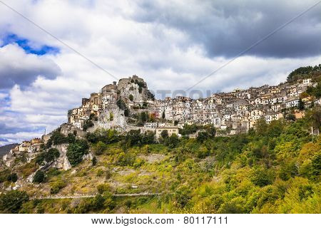 Cervara di Roma, hill top village, in Lazio province, Italy