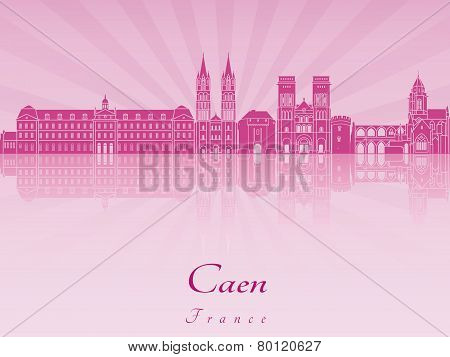 Caen Skyline In Purple Radiant Orchid