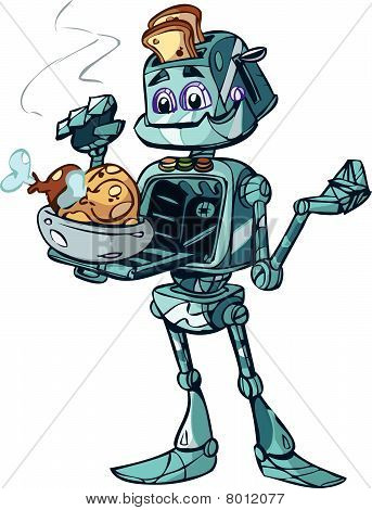 jedzenie robota