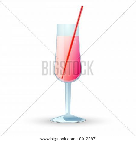 Glazen Witjh roze drankje