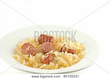 Baked Sauerkraut And Kielbasa