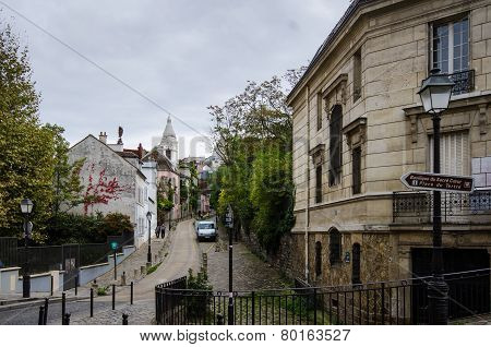 Place Valida in the Montmartre district of Paris