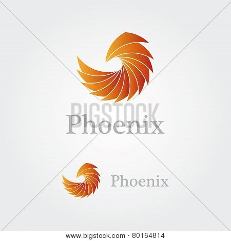 Abstract  phoenix logo
