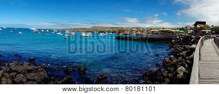 marina in san cristobal galapagos islands ecuador