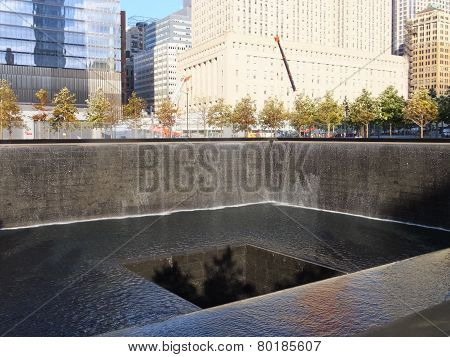 9/11 memorial site at the World Trade Center Ground Zero