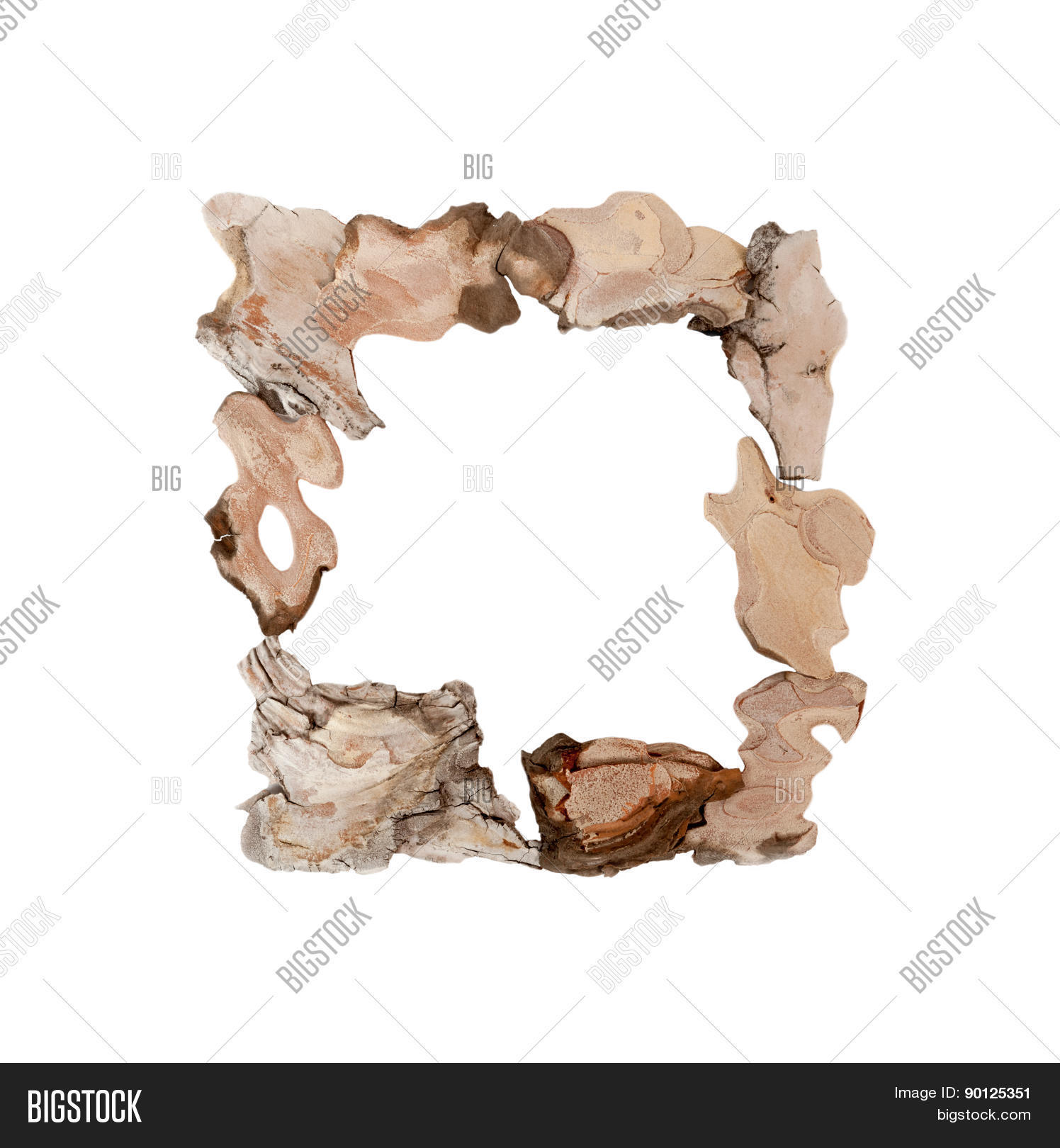 Tree Bark Photo Frame Original Frame Pieces Image & Photo (Free Trial) | Bigstock