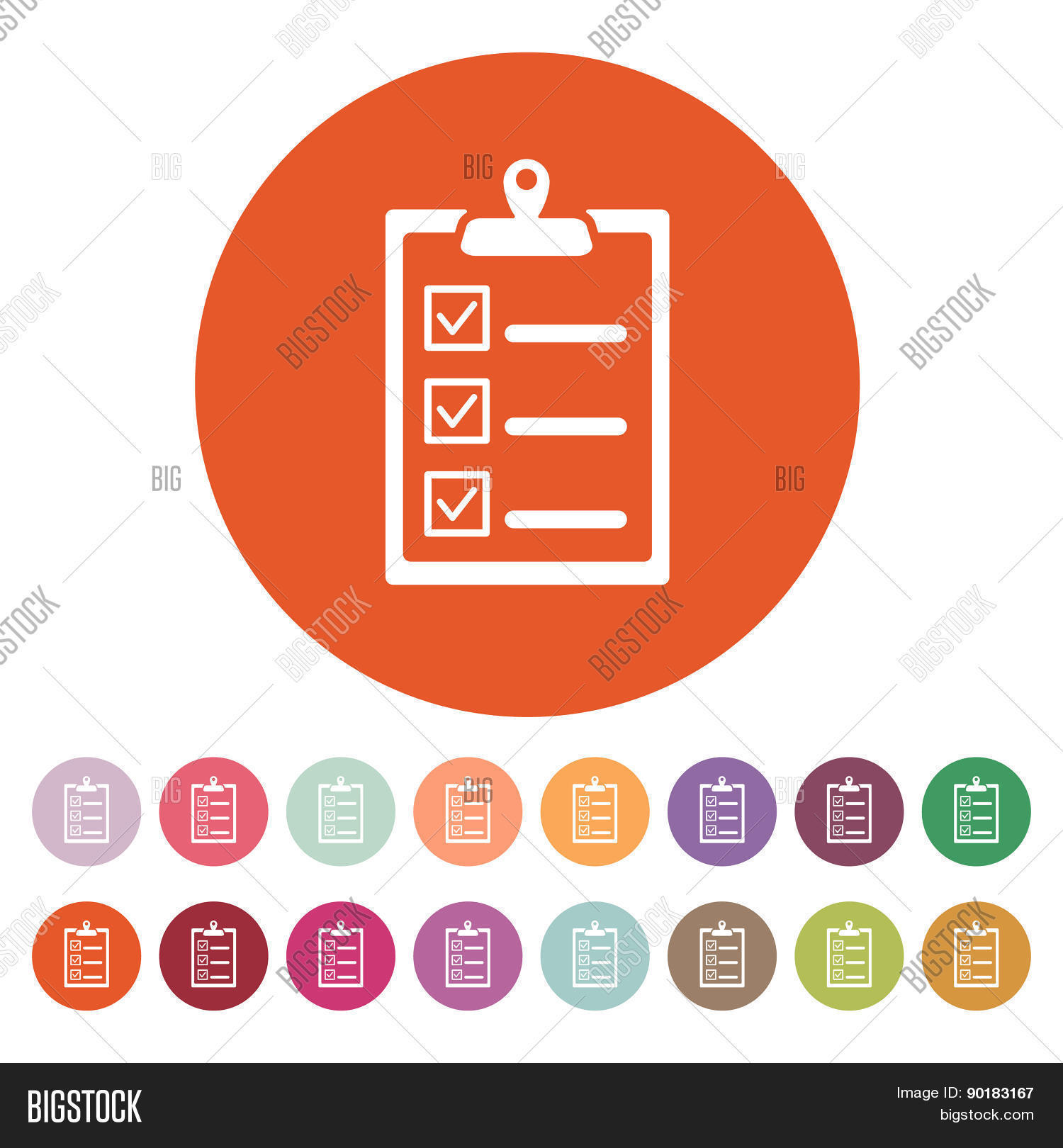 Checklist Icon. Vector & Photo (Free Trial) | Bigstock