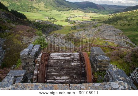 Cwm Penmachno, With Slate Quarry, Incline Drum House