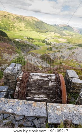 Cwm Penmachno, With Slate Quarry, Incline Drum House