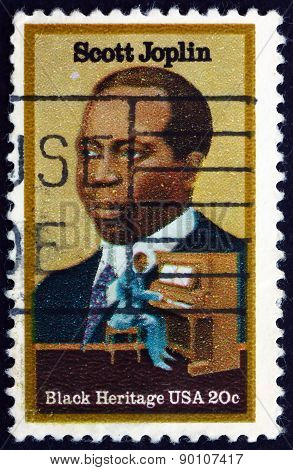 Postage Stamp Usa 1983 Scott Joplin, Ragtime Composer