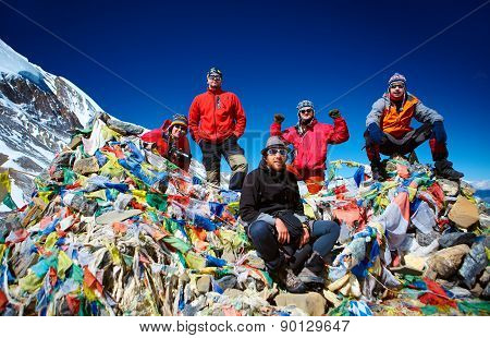hikers in the mountains