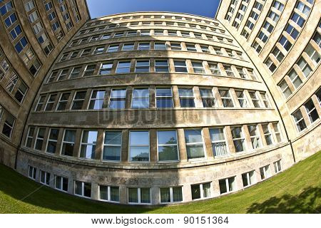 Famous Ig Farben House, Former Used As Headquarter Of The Us Army, Nowadays A University