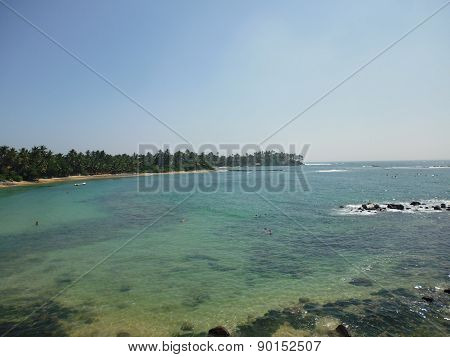 top view of the lagoon