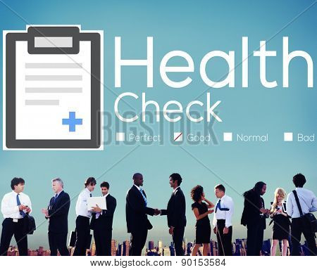 Health Check Insurance Check Up Check List Medical Concept