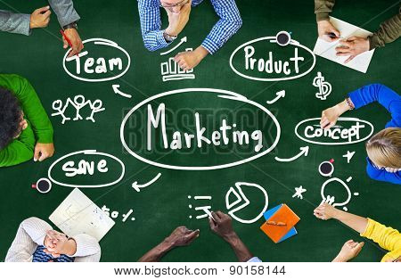 Marketing Strategy Team Business Commercial Advertising Concept