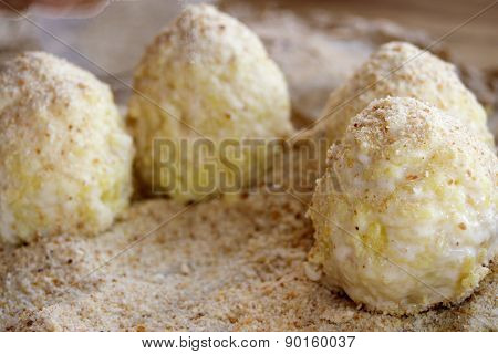 Preparation Of Sicilian Arancine
