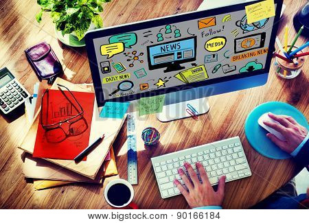 News Article Advertisement Publication Media Journalism Concept