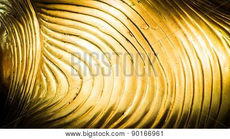 Abstract  Gold Wave Line Pattern