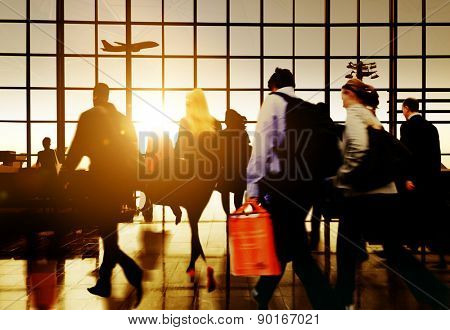 Airport Commuter Business Travel Tour Vacation Concept